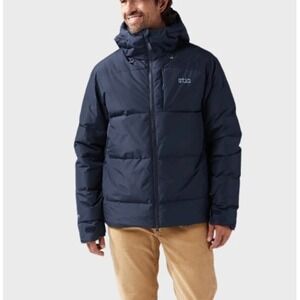NEW Stio Men Colter Down Jacket Navy Blue 650 Fill Waterproof Puffer Parka